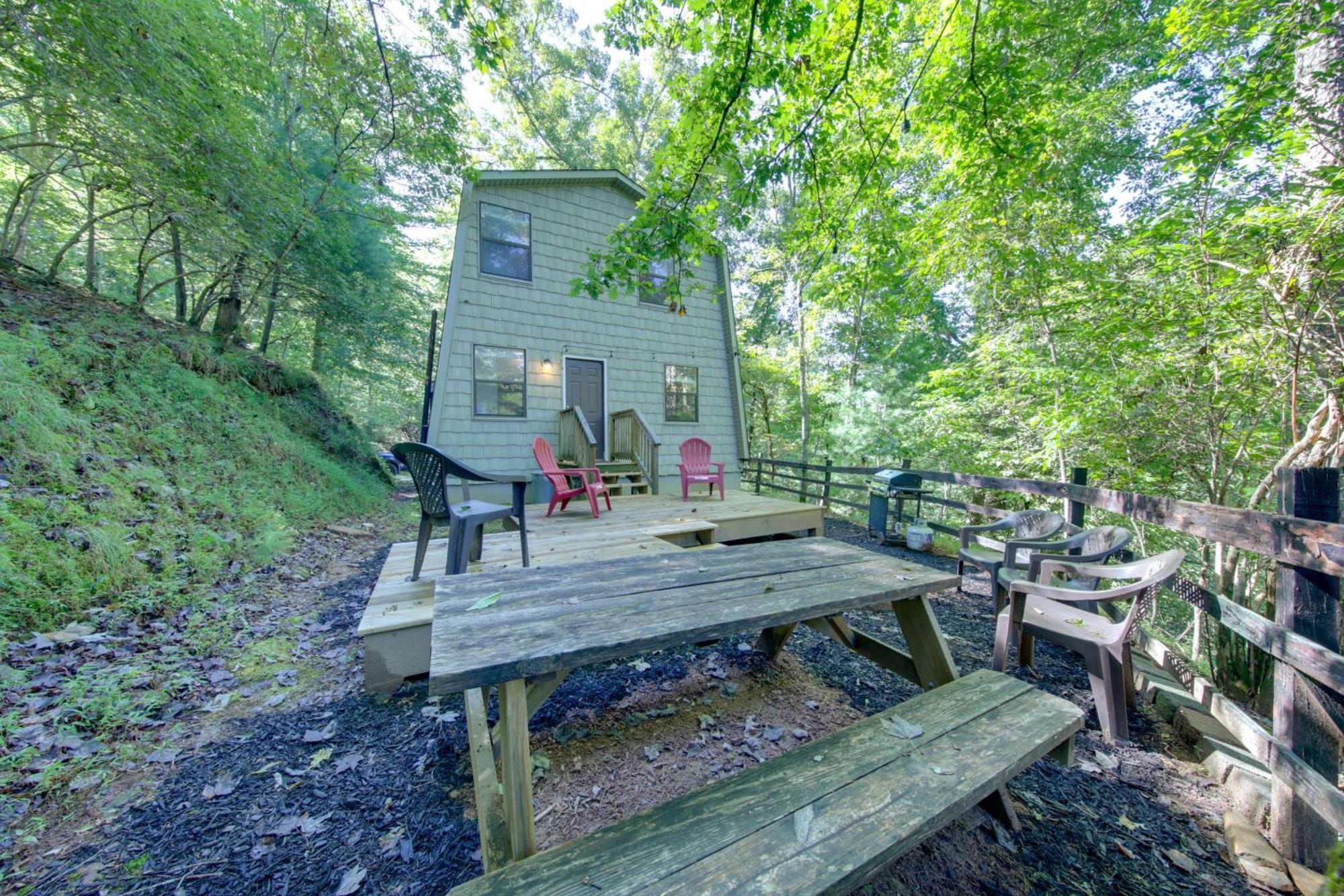 Pet-Friendly Ellijay Cabin In The Woods On 1 Acre! Villa Esterno foto